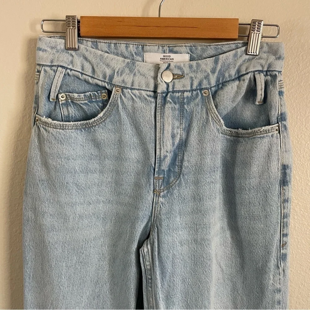 Zara x Good American 90’s Relaxed Jeans Light Wash Size 2 - Picture 4 of 12